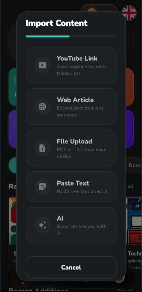 Import Content